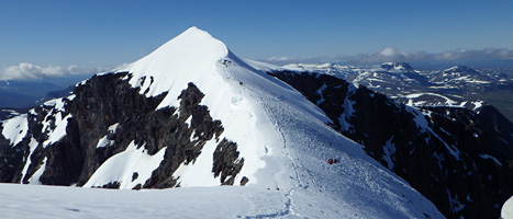 Sveriges högsta berg har blivit lite högre visar nya mätningar. Foto: Gunhild Rosqvist/Scanpix